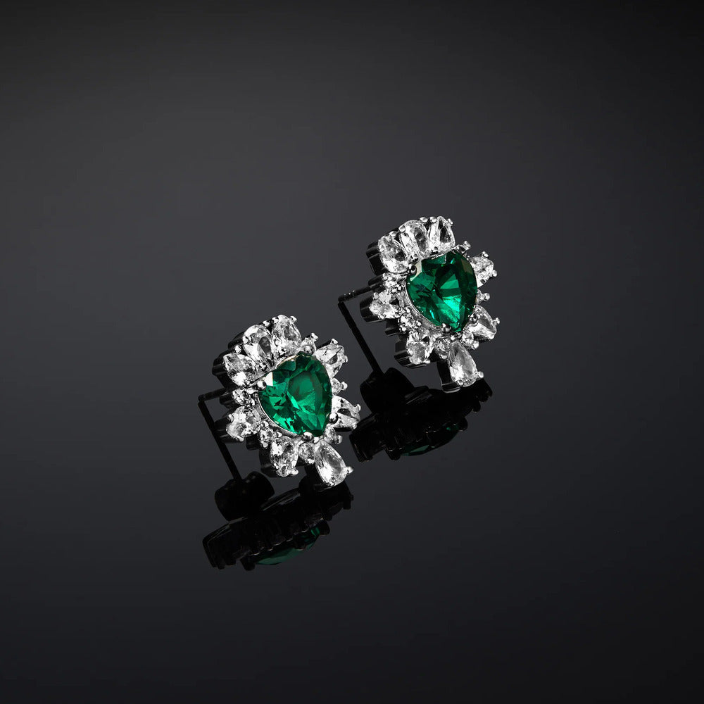 Orecchini Chiara Ferragni Cuore Emerald