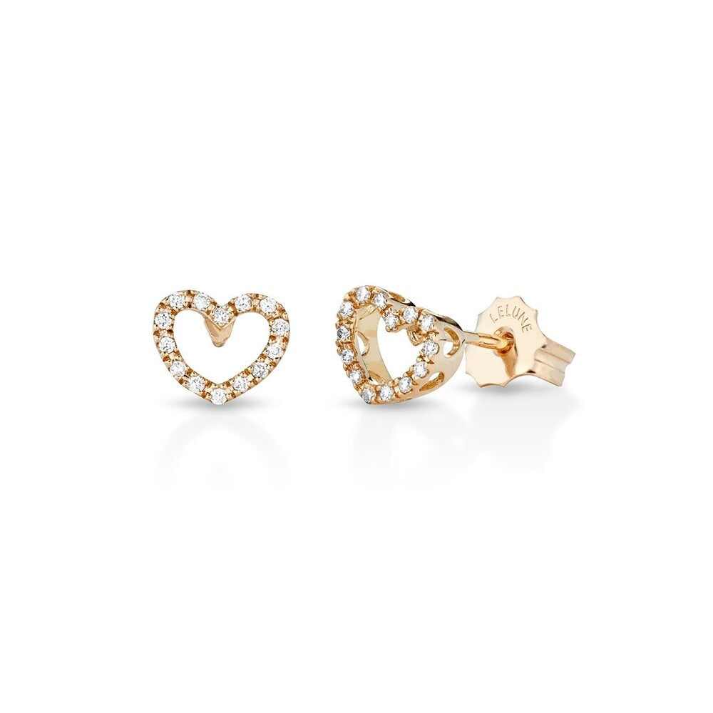 Orecchini Cuore LELUNE Diamonds Oro giallo e Diamanti