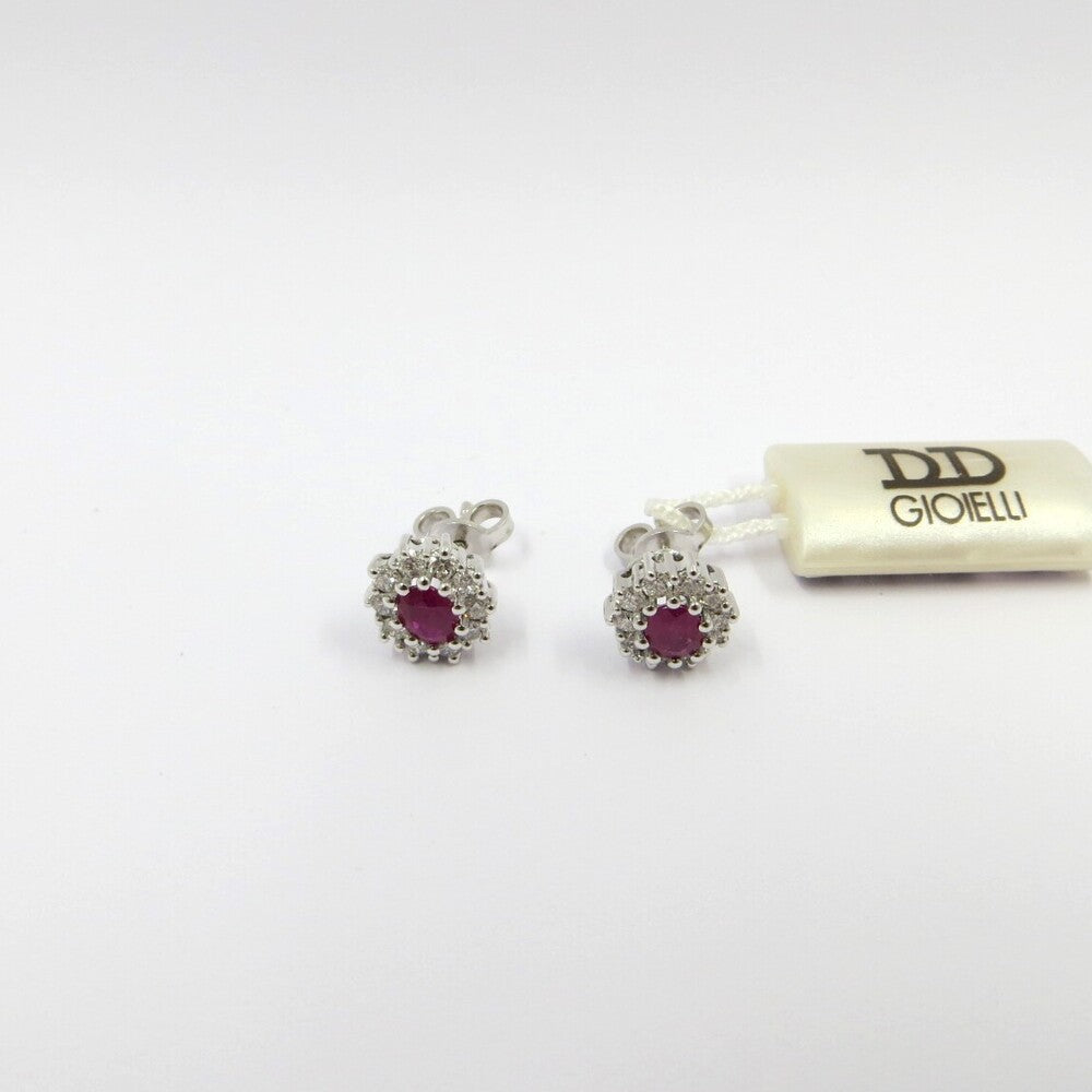 Orecchini DAVITE&DELUCCHI Oro, Brillanti e Rubino