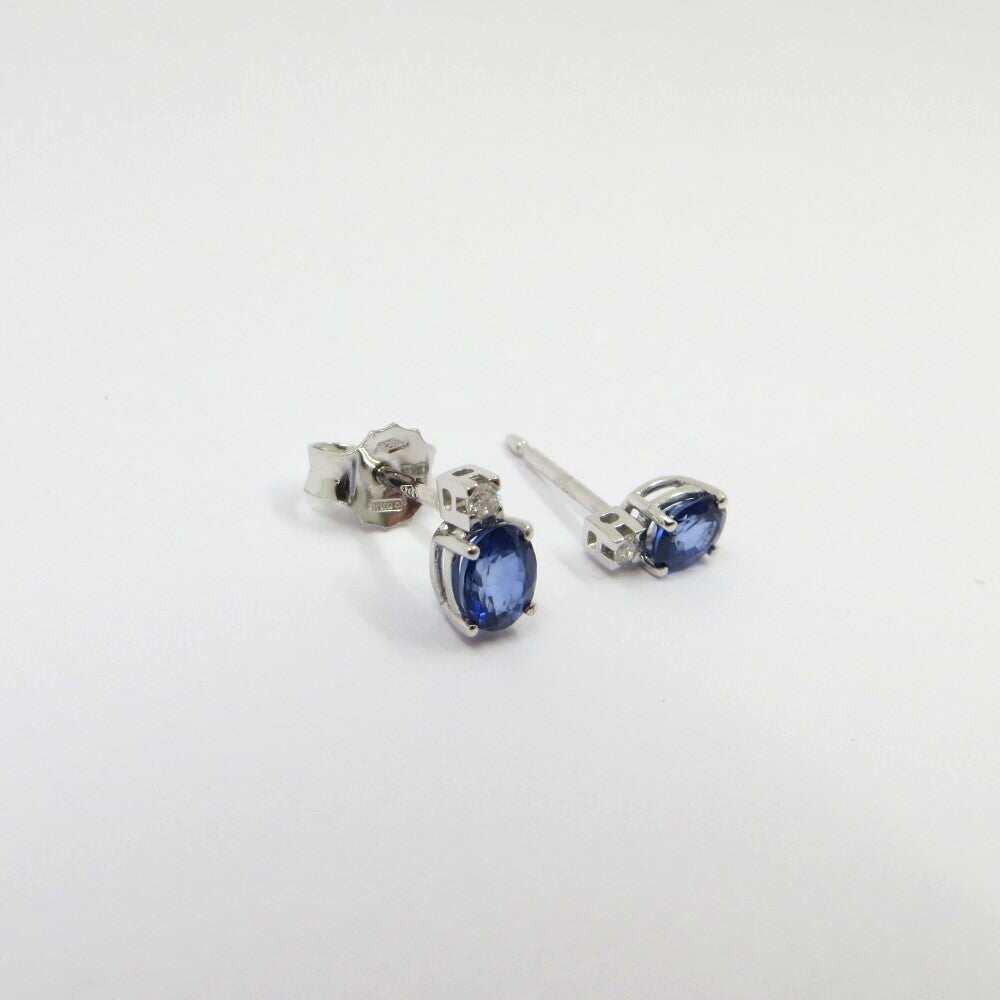 Orecchini DAVITE&DELUCCHI Oro, Brillanti e Zaffiri Blu
