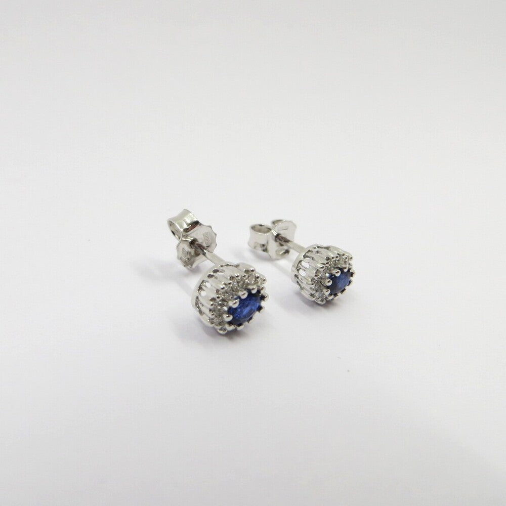 Orecchini DAVITE&DELUCCHI Oro, Brillanti e Zaffiri Blu