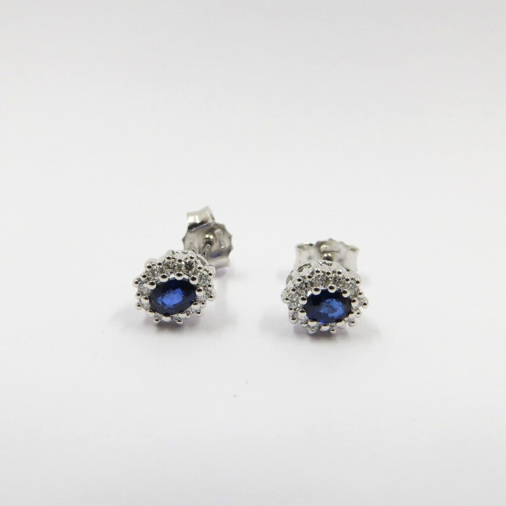 Orecchini DAVITE&DELUCCHI Oro, Brillanti e Zaffiri Blu