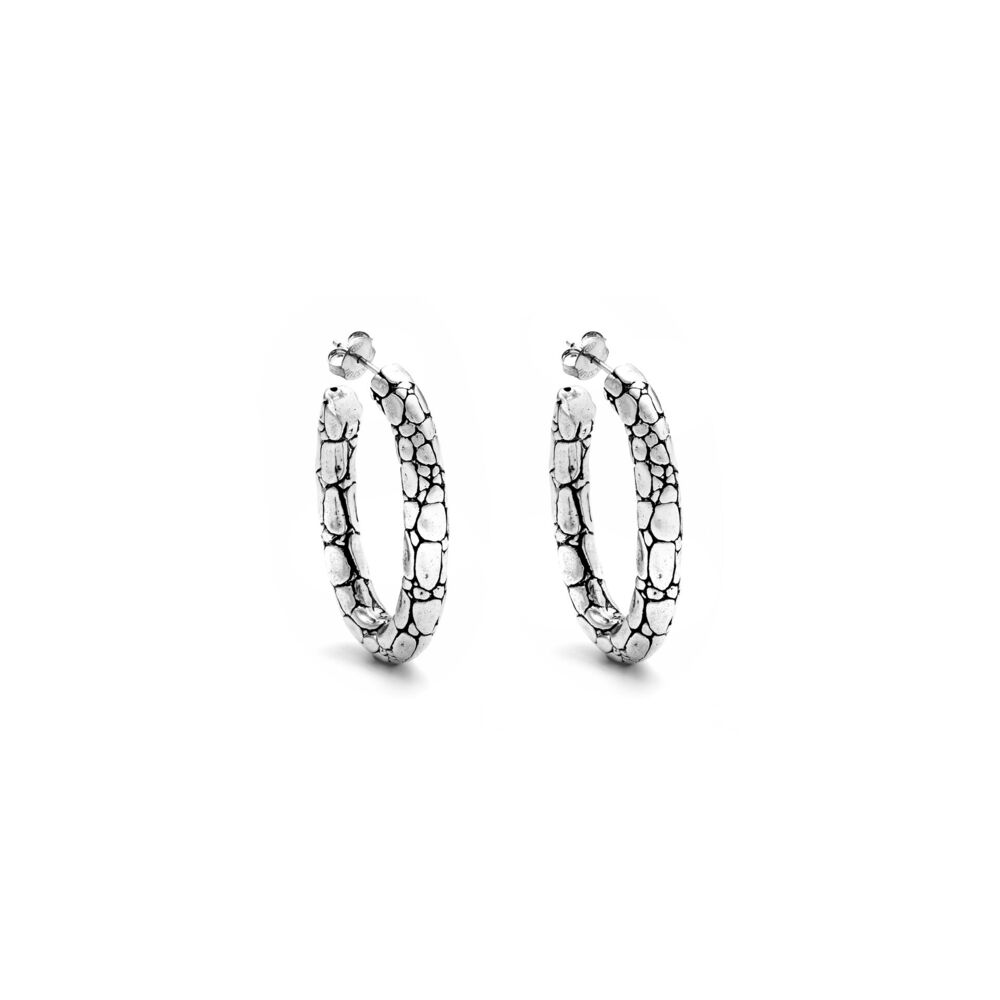 Orecchini in argento Giovanni Raspini Ovale Croco