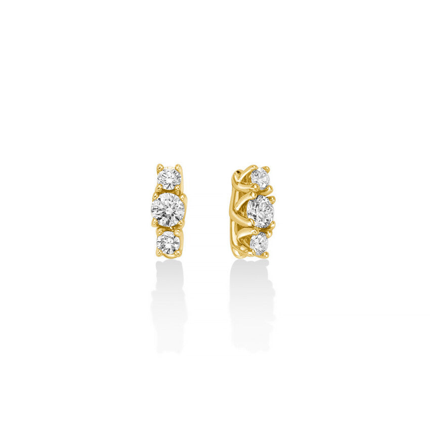 Orecchini Miluna Trilogy in Oro con Diamanti