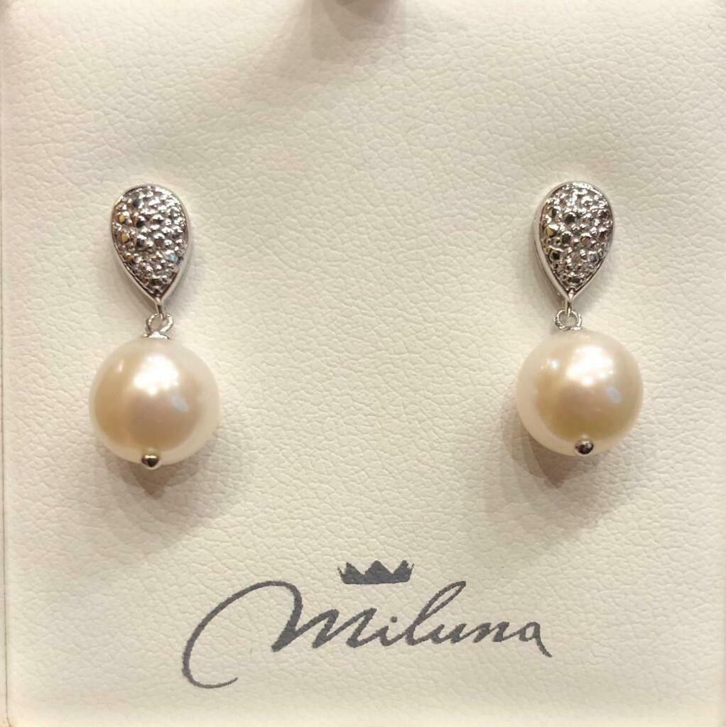 Orecchini donna Miluna con Perle