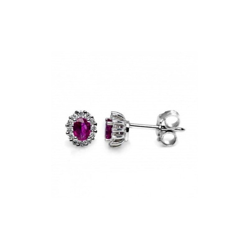 Orecchini DAVITE&DELUCCHI Oro Diamanti e Rubini