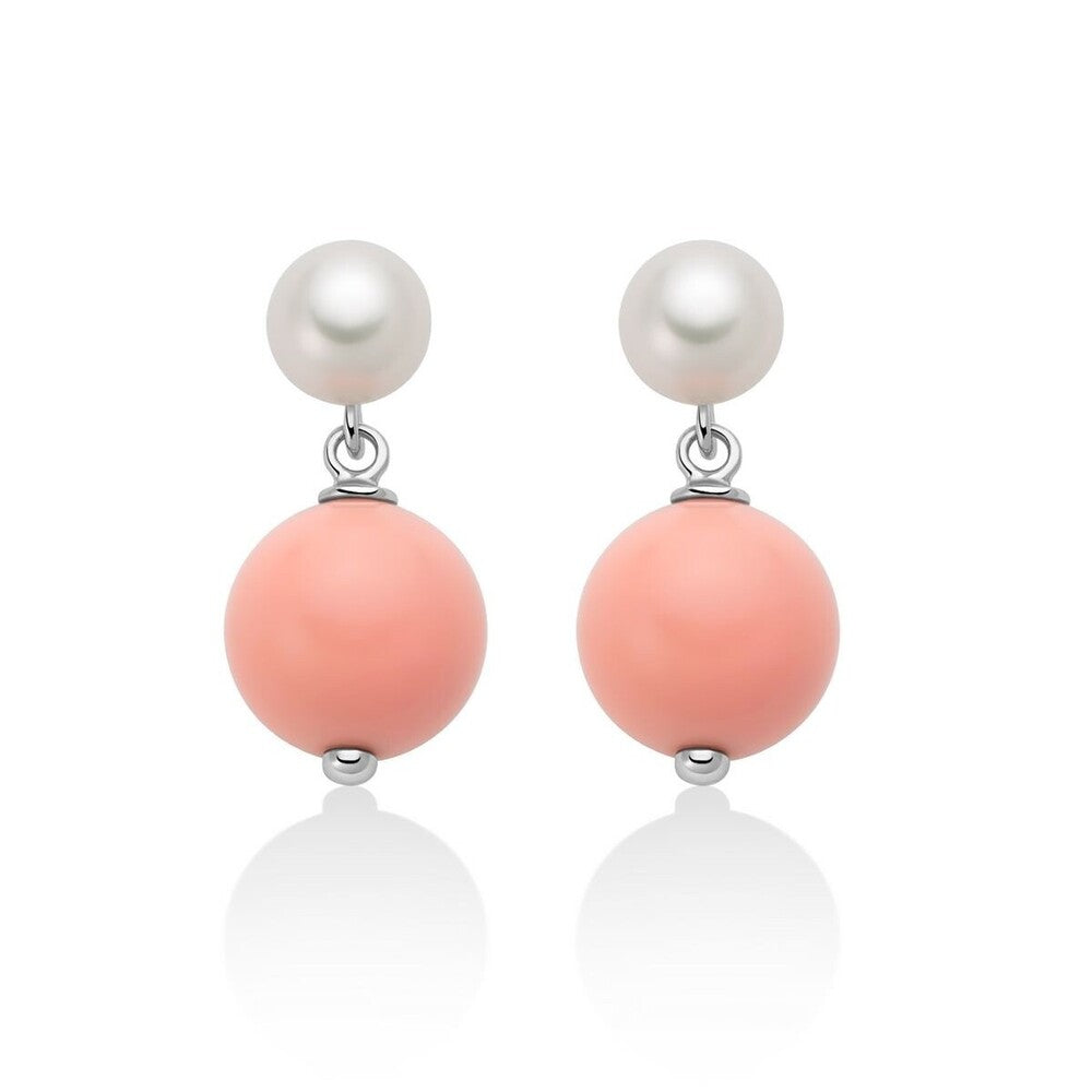 Orecchini Miluna Colore Corallo Rosa