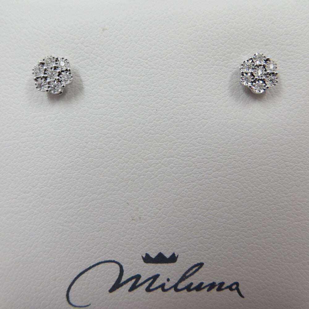 Orecchini MILUNA oro bianco e brillanti