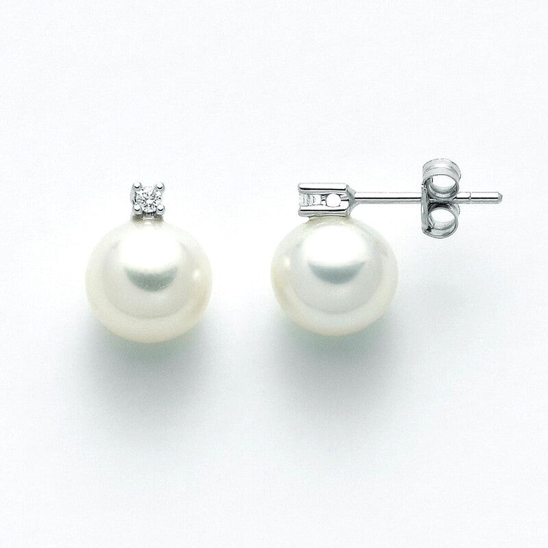 Orecchini Miluna con Perle e Diamanti