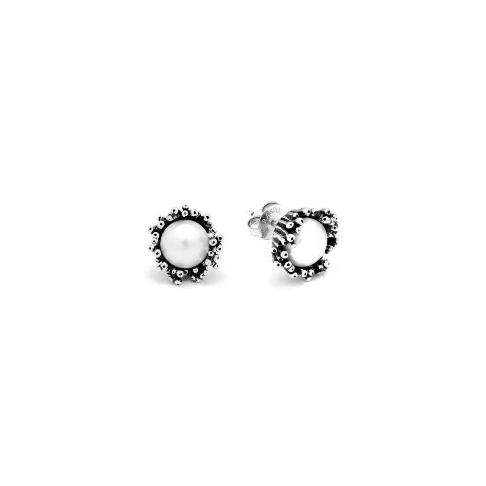 Orecchini Giovanni Raspini Bottone Anemone in Argento