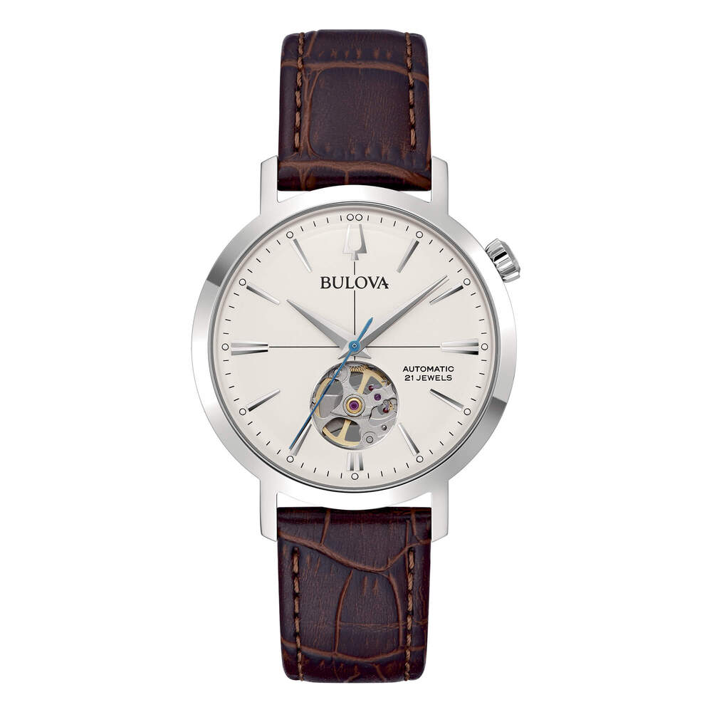 Orologio BULOVA Aerojet Automatic mm White/Brown