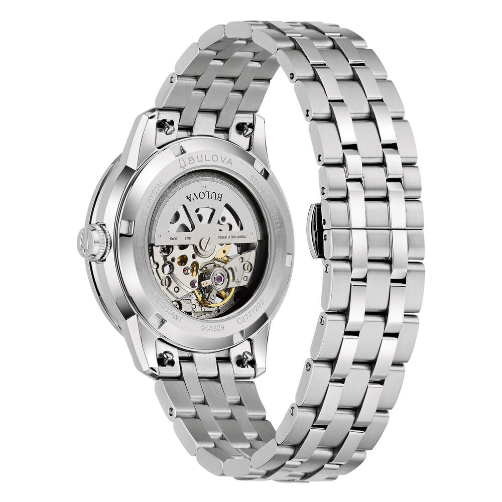 Orologio BULOVA Sutton Skeleton 40mm Silver/Green