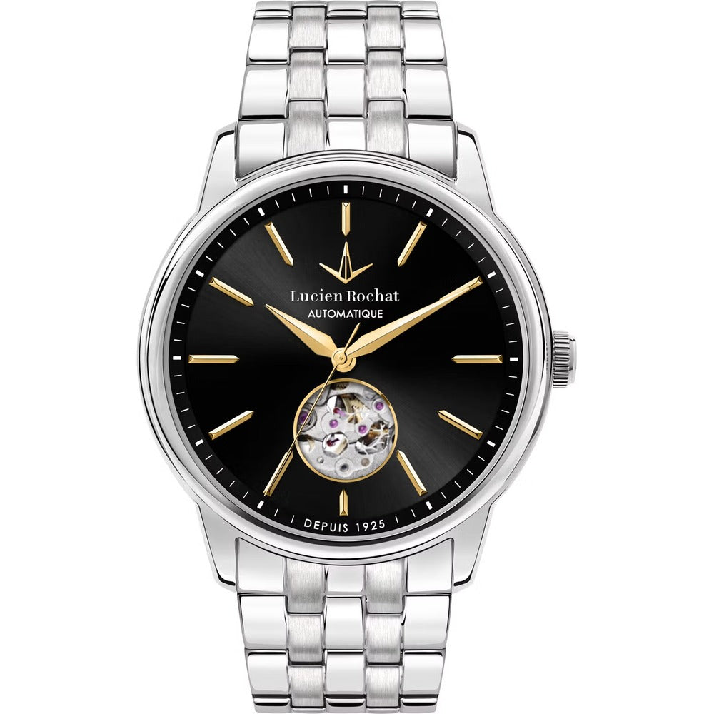 Orologio Automatico Lucien Rochat Iconic Black, Silver 42 mm