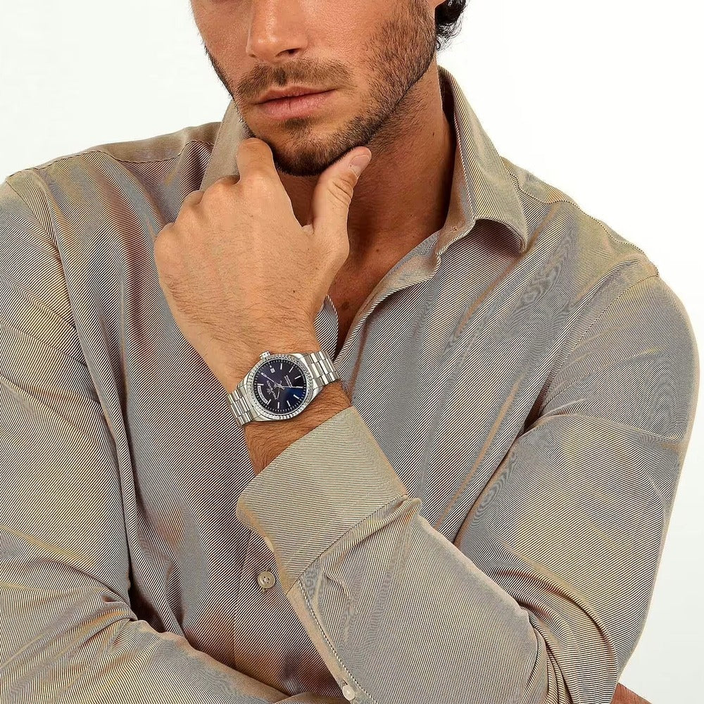 Orologio Uomo Philip Watch Caribe Silver/Blue