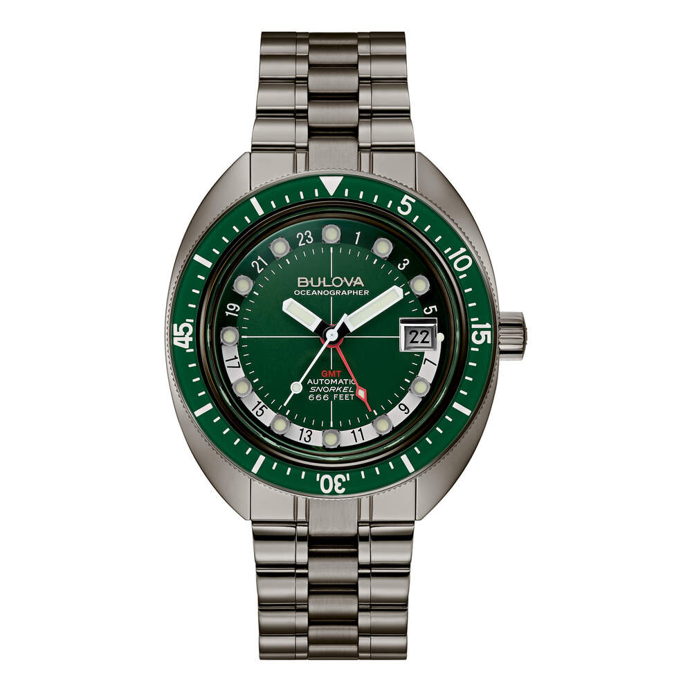 Orologio BULOVA Oceanographer GMT Green