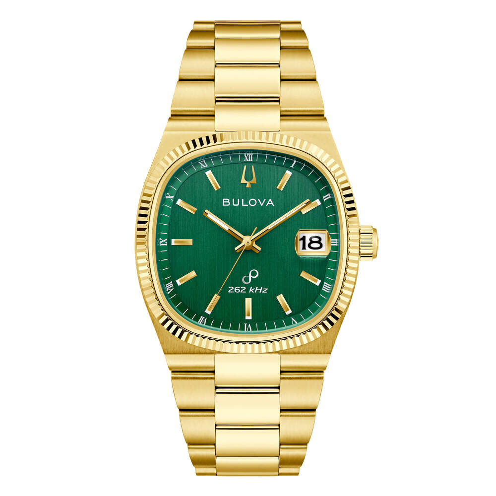 Orologio BULOVA Precisionist 262 kHz Super Seville Gold Green