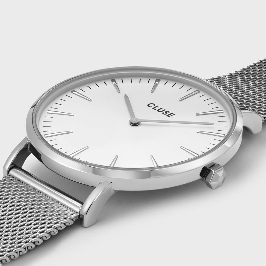 Orologio CLUSE Boho Chic Mesh White, Silver Colour