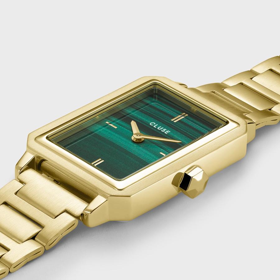 Orologio CLUSE Fluette Steel Green, Gold Colour