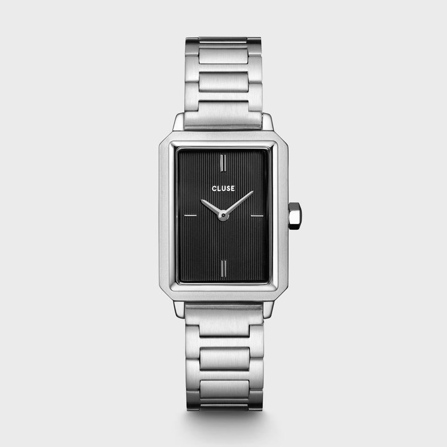 Orologio CLUSE Fluette Steel Black, Silver Colour