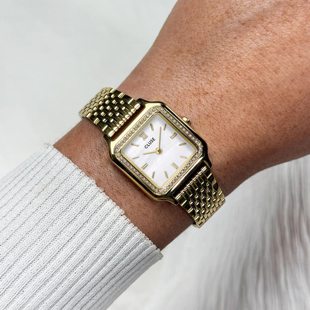 Orologio Cluse Gracieuse Petite White, Gold colour