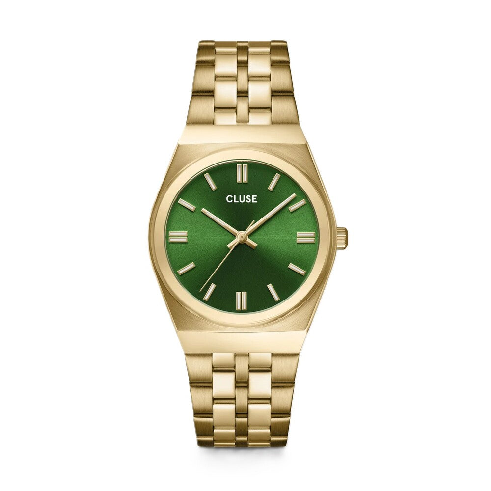 Orologio Cluse Retro 70s Gold, Forest Green Colour