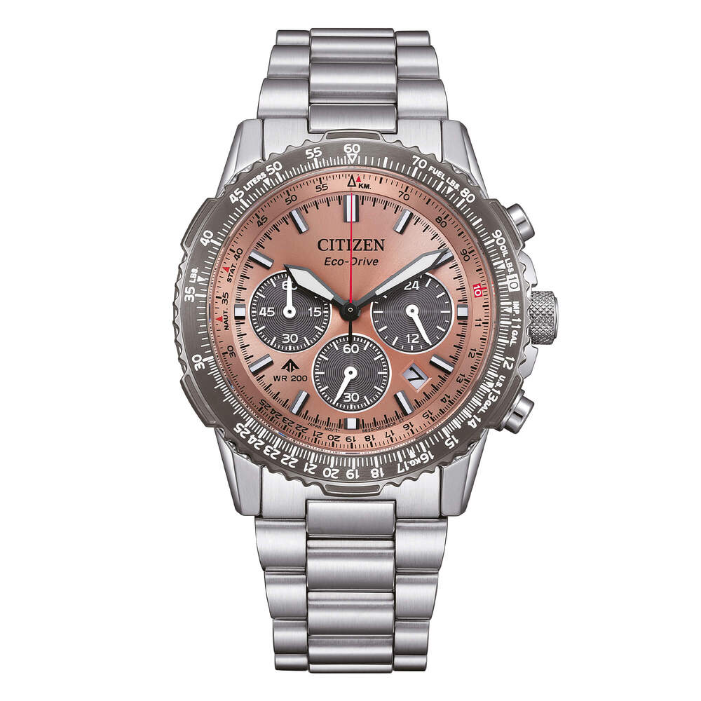 Orologio Cronografo CITIZEN Navihawk Salmon