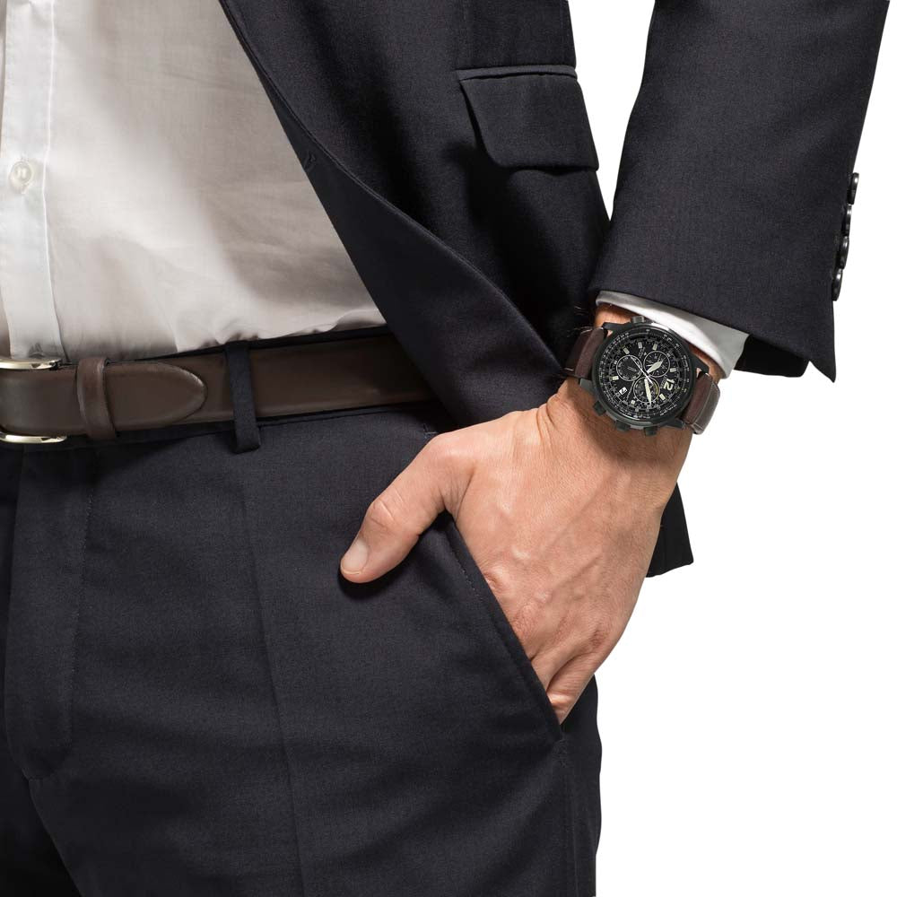 Orologio Citizen Radiocontrollato Crono Pilot uomo mm