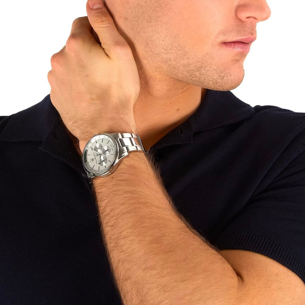 Orologio Maserati Sorpasso Chrono Silver 42 mm