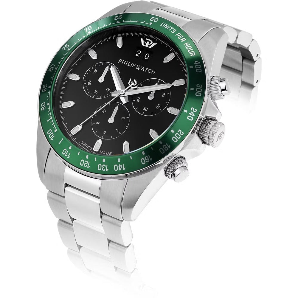 Orologio Cronografo PHILIP WATCH Caribe Sport Silver/Green