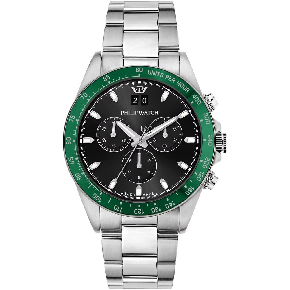 Orologio Cronografo PHILIP WATCH Caribe Sport Silver/Green
