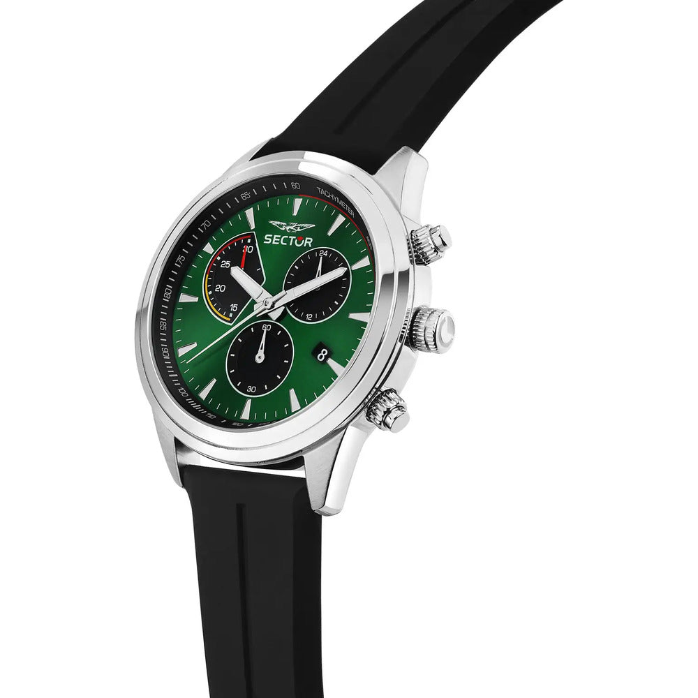 Orologio Cronografo Uomo SECTOR Silver/Green