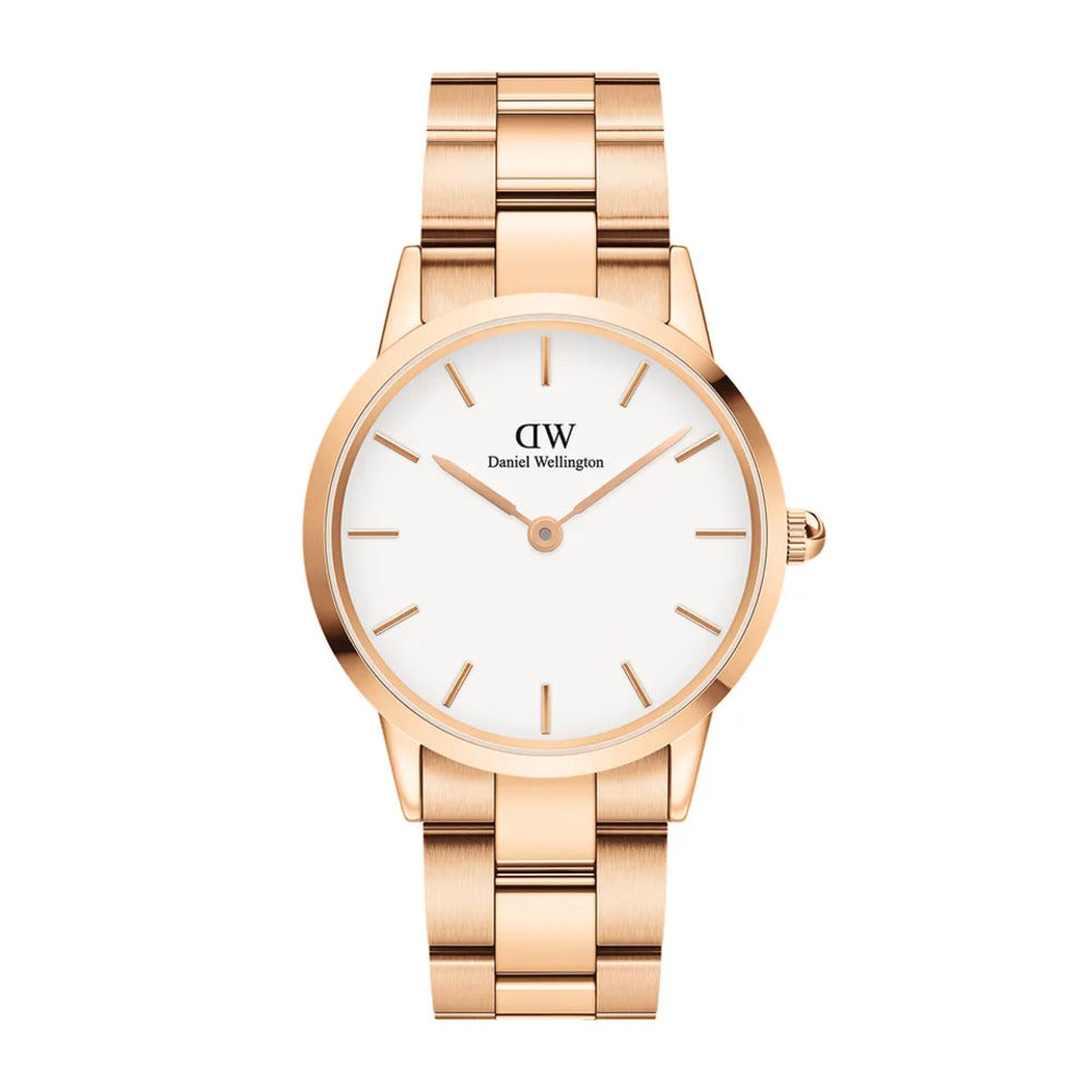 Orologio Daniel Wellington Iconic Link Rose Gold White 36mm