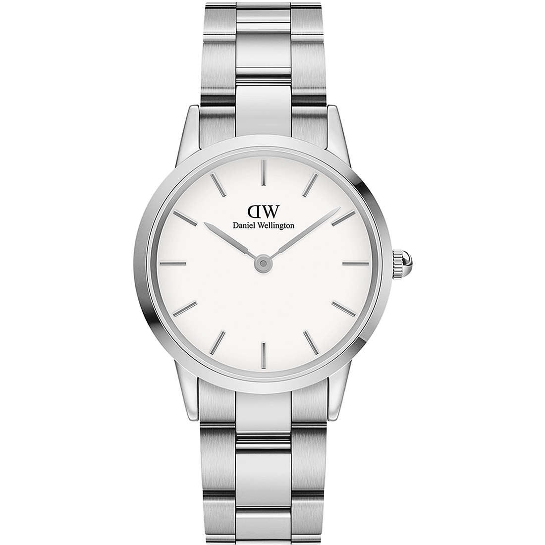 Orologio Daniel Wellington Iconic Link White Silver mm