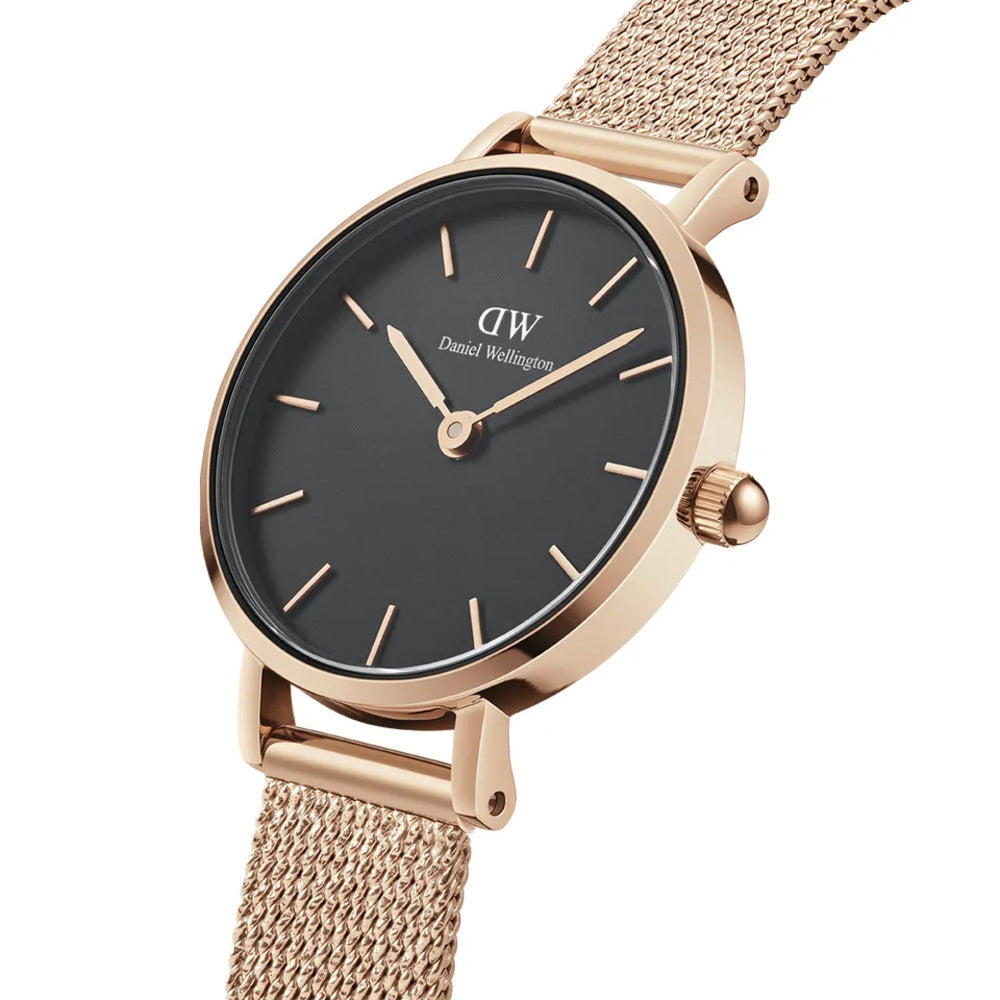 Orologio Daniel Wellington Petite Pressed Melrose Rosegold/Black 24mm