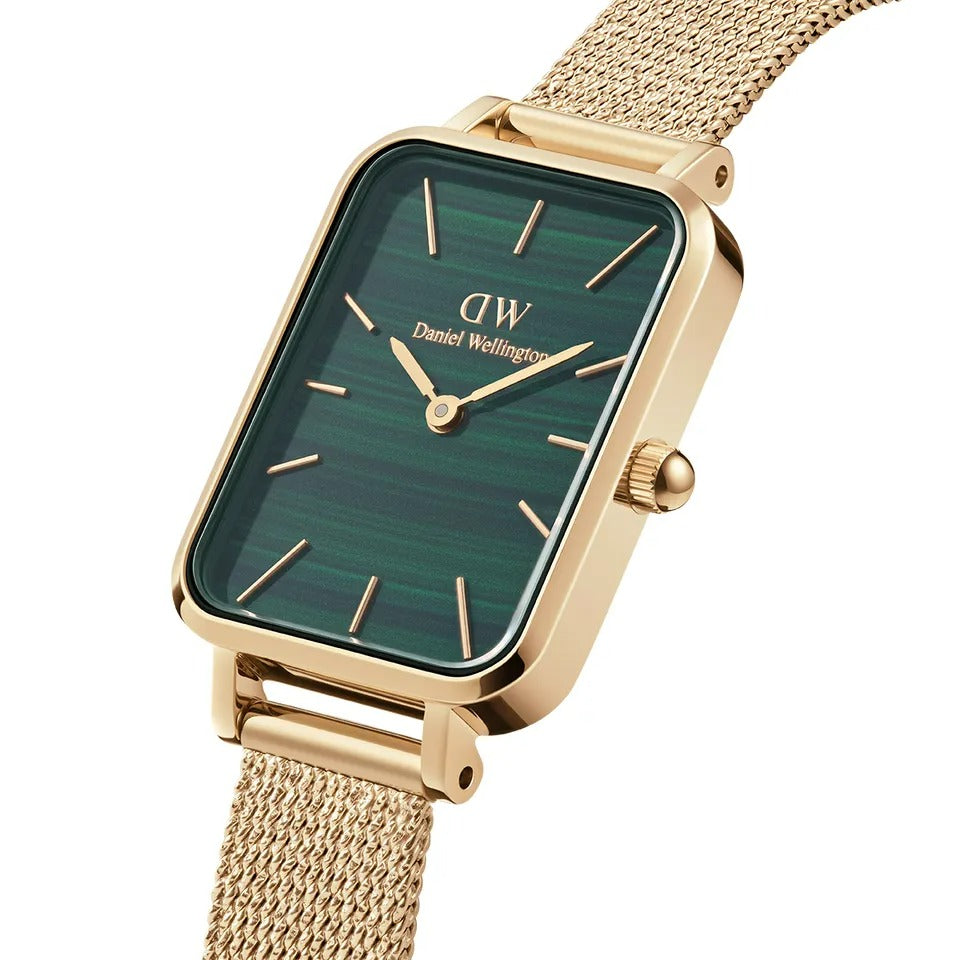 Orologio Daniel Wellington Quadro Pressed Evergold Gold/Green