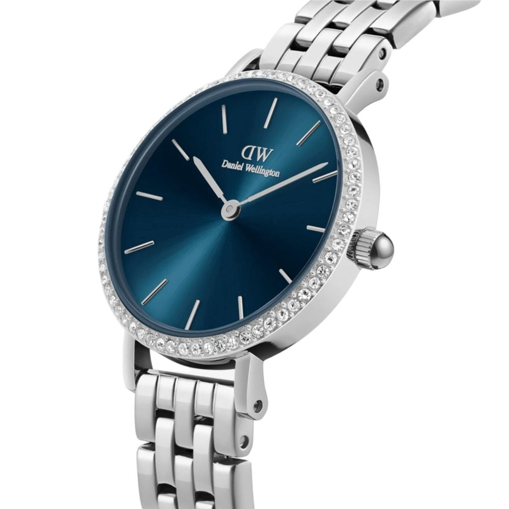 Orologio Daniel Wellington Petite Lumine mm Silver/Blu