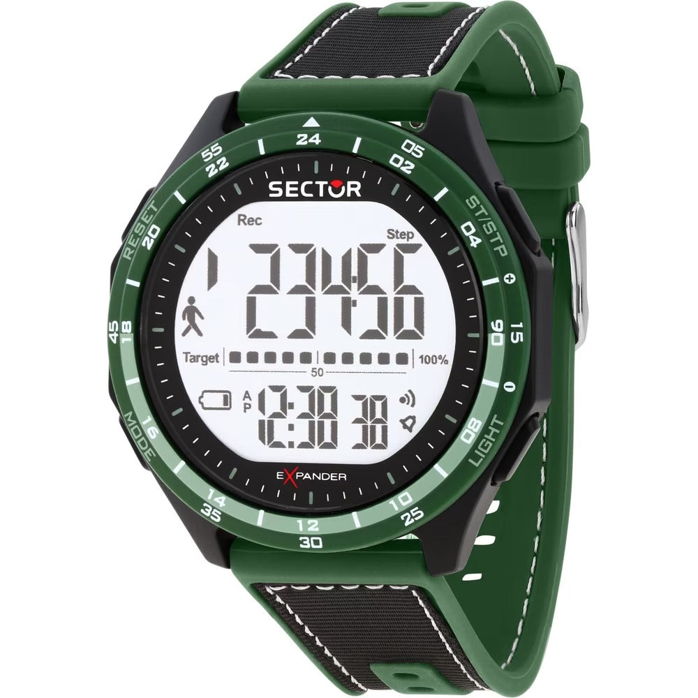 Orologio Digitale Sector EX-53 Green/Black 47 mm