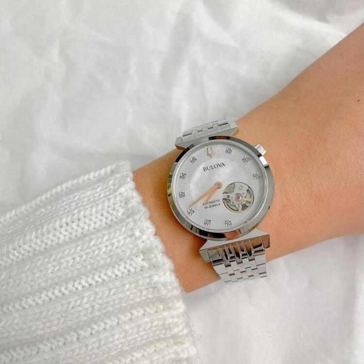 Orologio donna BULOVA Regatta Lady Automatic 32mm Silver