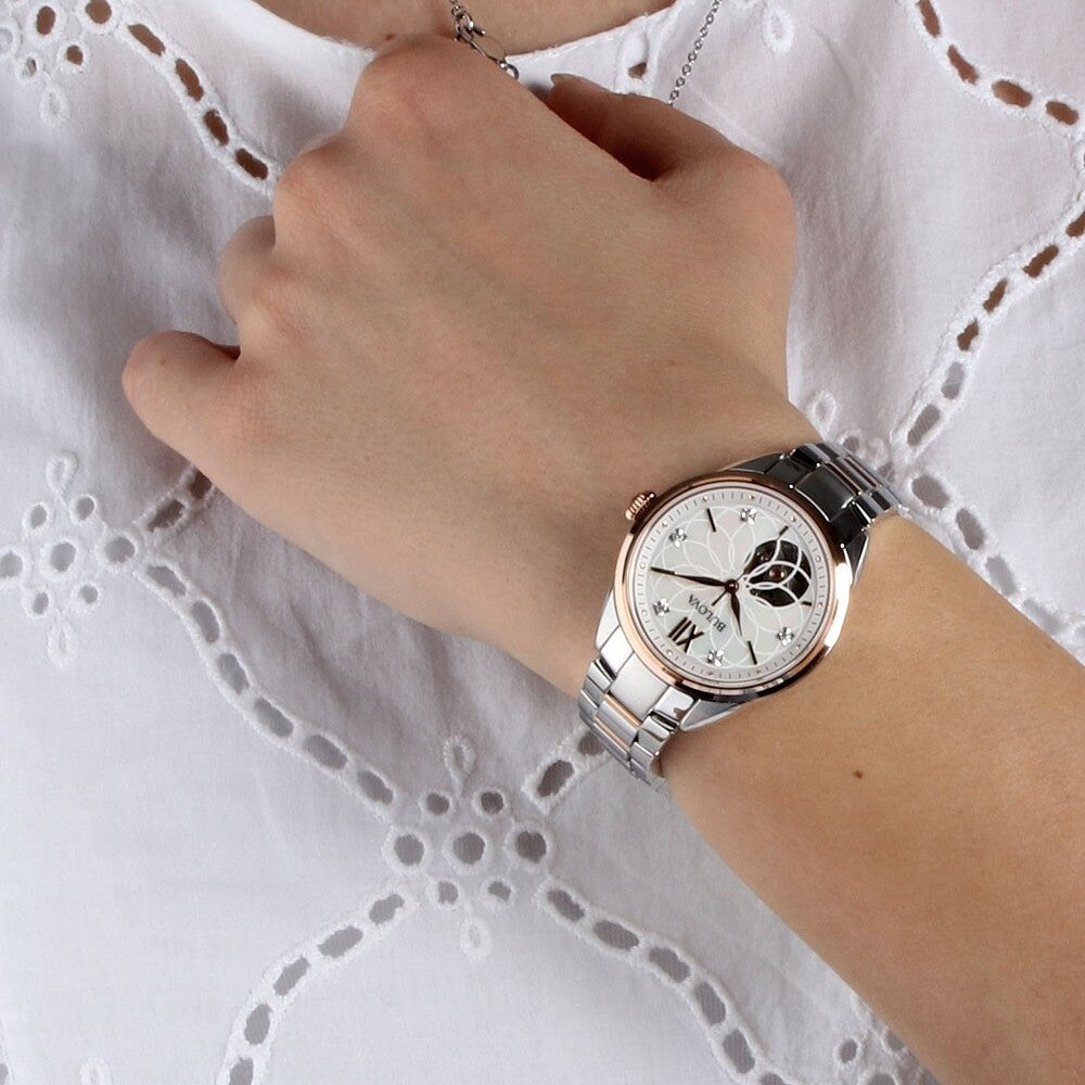 Orologio donna BULOVA Sutton Automatic Silver/Rosegold