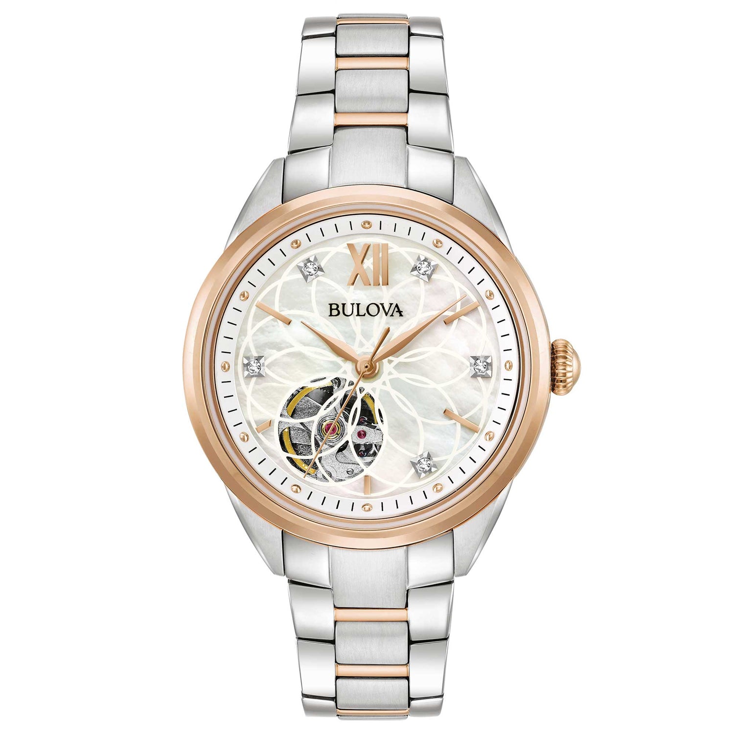 Orologio donna BULOVA Sutton Automatic Silver/Rosegold