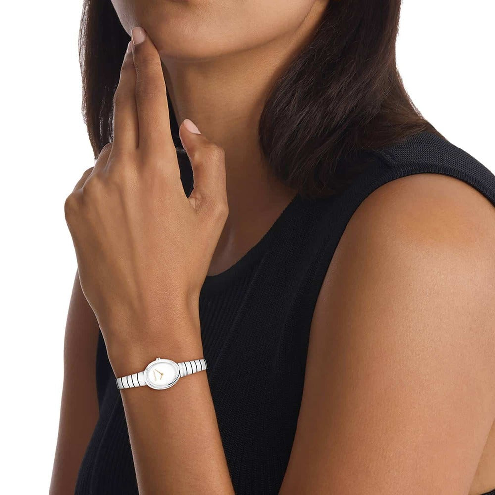 Orologio Calvin Klein Twisted Bezel Silver, White, Rosegold