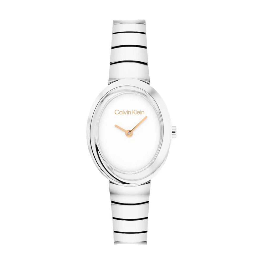 Orologio Calvin Klein Twisted Bezel Silver, White, Rosegold