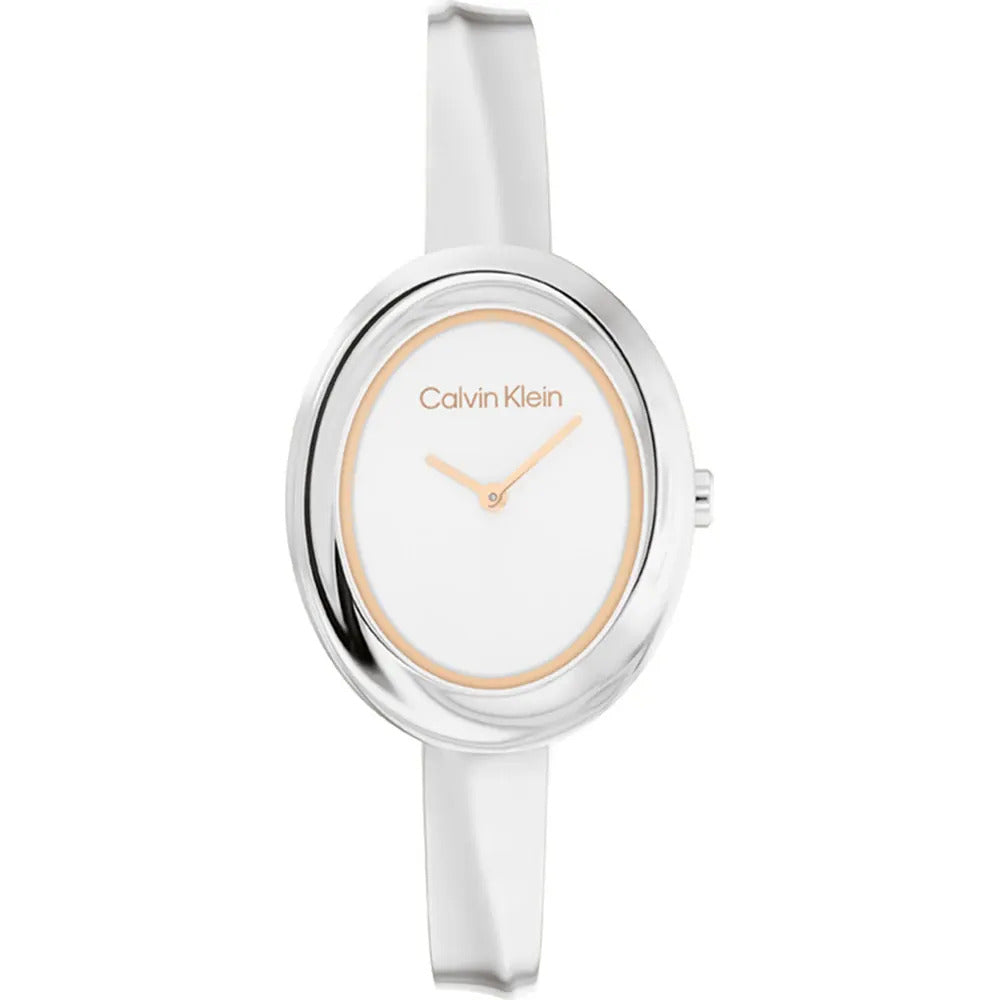 Orologio Calvin Klein Twisted Bezel Silver Rosegold