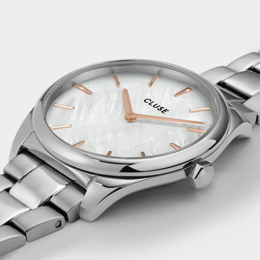Orologio CLUSE Féroce Petite Steel White Pearl/Silver