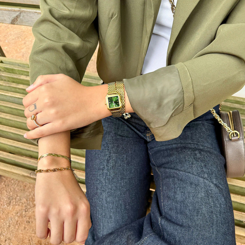 Orologio CLUSE Gracieuse Petite Double Steel Forest Green/Gold