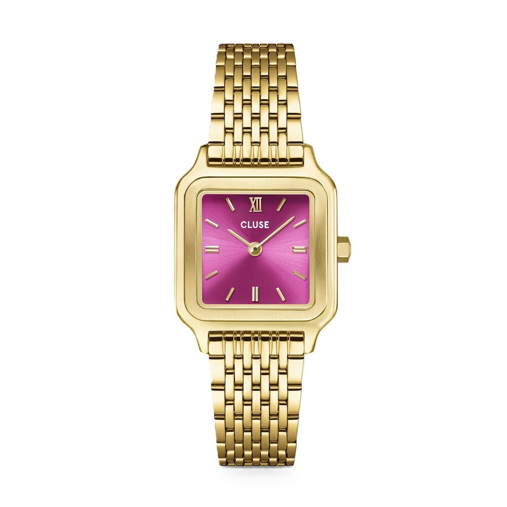 Orologio Cluse Gracieuse Petite Fucsia, Gold colour