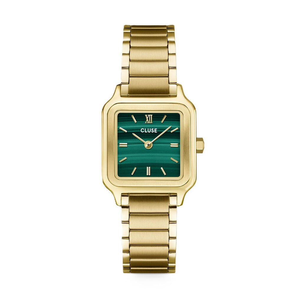 Orologio Cluse Gracieuse Petite Green, Gold colour