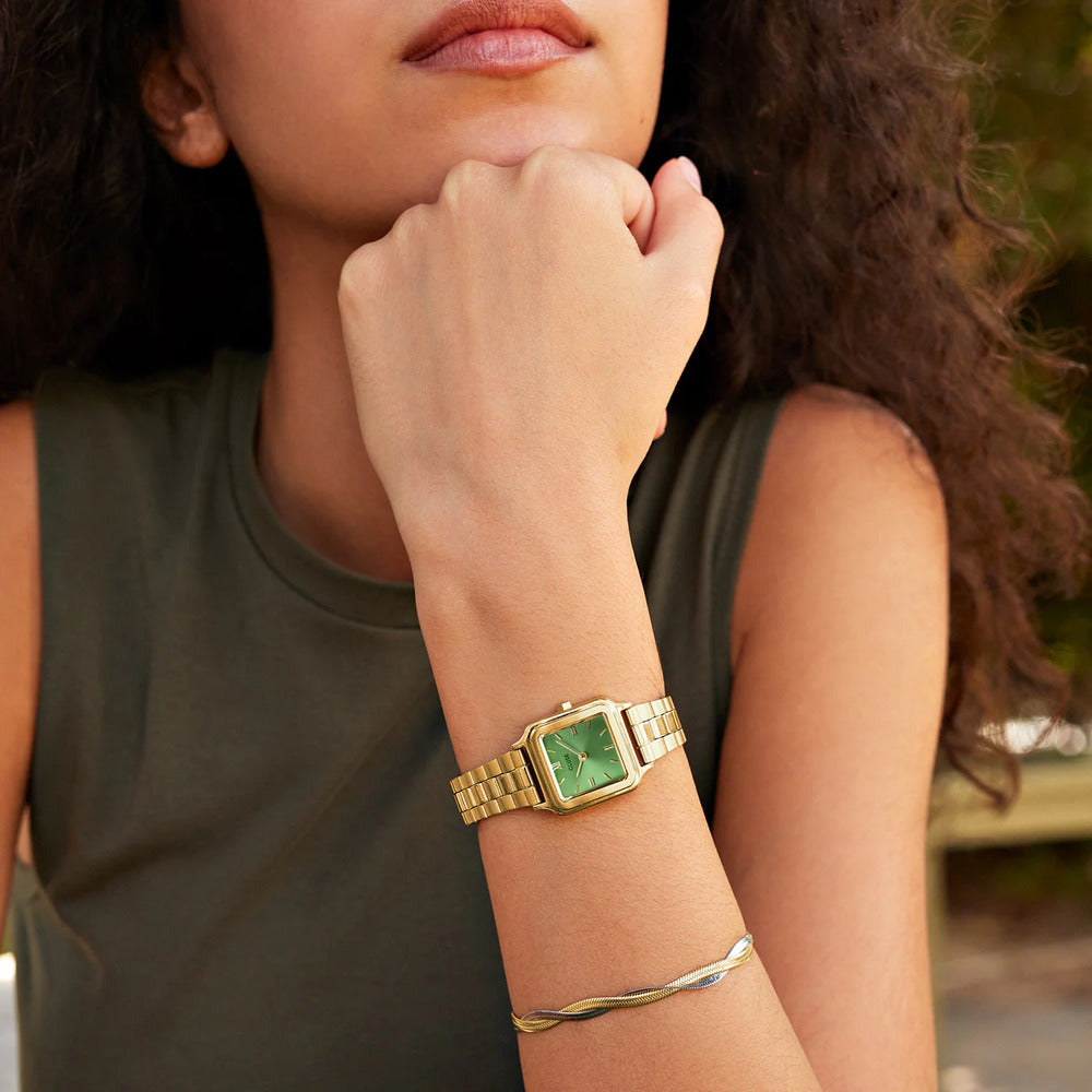 Orologio CLUSE Gracieuse Petite Light Green, Gold