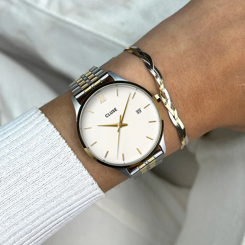 Orologio CLUSE Minuit Date Bicolore
