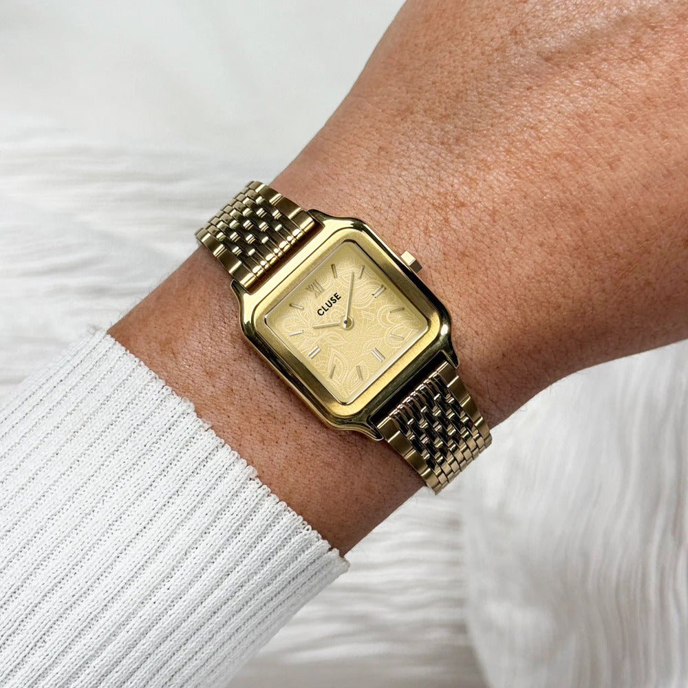 Orologio Cluse Gracieuse Petite Lace Textured Gold Colour